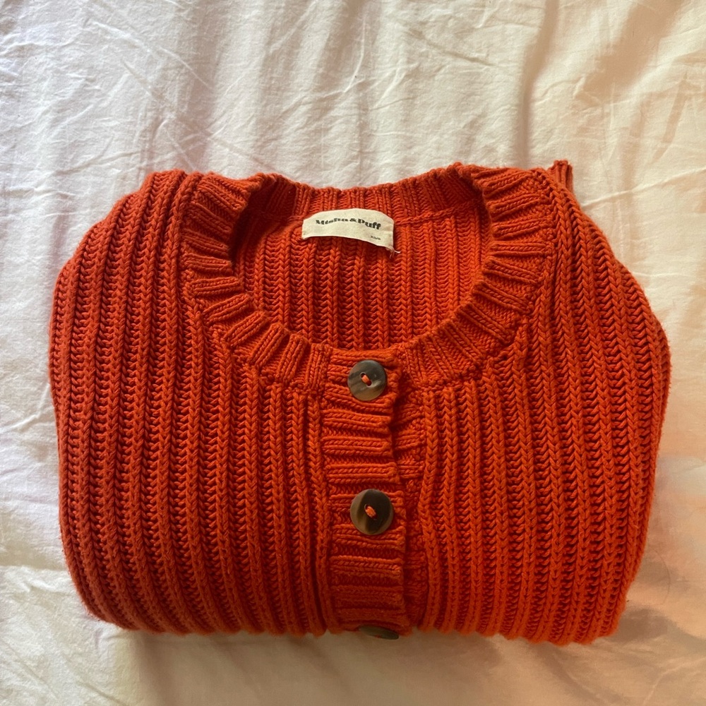 Misha and puff xs/s fisherman rib cotton cardigan in good condition